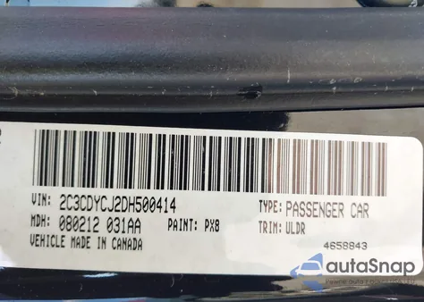 2013 Dodge Challenger Srt8 from USA, damaged, VIN 2C3CDYCJ2DH500414